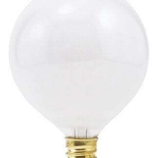 Sylvania 13667 Incandescent Lamp, 40 W, G16.5 Lamp, Candelabra Lamp Base, 280 Lumens, 2850 K Color Temp Sells in Quantity of 6