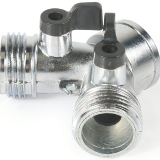 Camco USA 20113 Shut-Off Valve, Male x Male, Metal, Silver