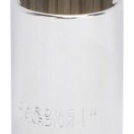 Vulcan MT6518369 Drive Socket, 1 in Socket, 1/2 in Drive, 12-Point, Chrome Vanadium Steel, Chrome