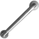 Boston Harbor SG01-01&0418 Grab Bar, 18 in L Bar, Stainless Steel, Wall Mounted Mounting