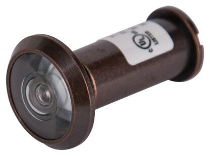 ProSource LR-002VB-PS Door Viewer, 200 deg Viewing, 1-3/8 to 2-1/8 in Thick Door, Solid Brass, Venetian Bronze