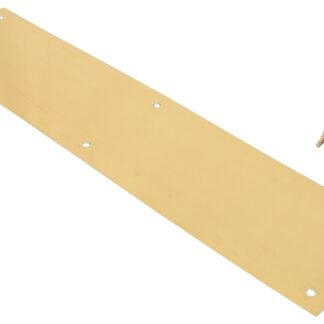 ProSource 32238BBB-PS Push Plate, Aluminum, Brass, 15 in L, 3-1/2 in W, 0.8 mm Thick