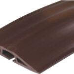 Wiremold CDB-15 Cord Protector, 15 ft L, 2-1/2 in W, Rubber, Brown