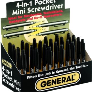 General 744DB Mini Pocket Screwdriver Sells in Quantity of 24