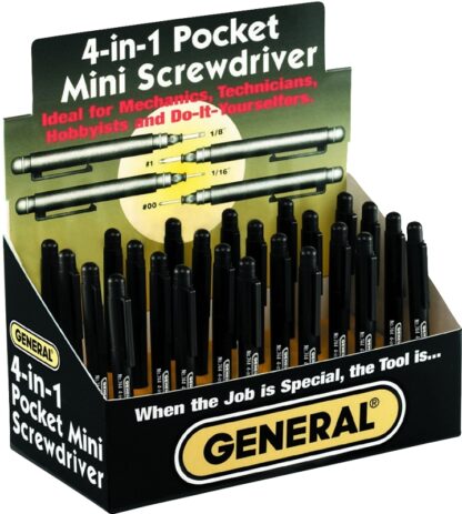 General 744DB Mini Pocket Screwdriver Sells in Quantity of 24