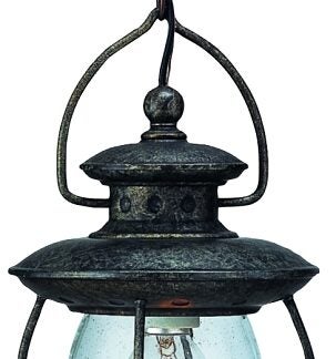 Boston Harbor BRT-CDC1701 Outdoor Pendant Lantern, 120 V, 60 W, Steel Fixture, Misty Pewter Fixture