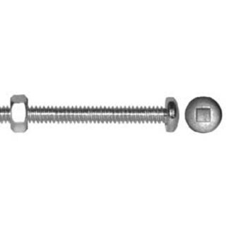 Reliable PSBZ Series PSBZ832134MR Machine Screw with Nut, #8-32 Thread, 1-3/4 in L, Full, Imperial Thread, Pan Head Sells in Quantity of 5