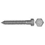 Reliable HLHDG Series HLHDG14112CT Partial Thread Bolt, 1/4-10 Thread, 1-1/2 in OAL, A Grade, Galvanized Steel