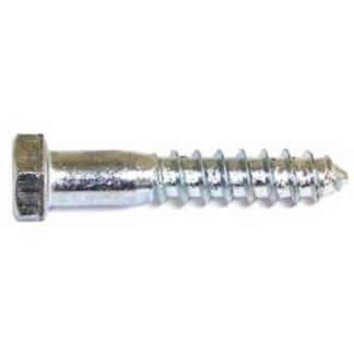 Reliable HLZ HLZ385CT Partial Thread Bolt, 3/8-7 Thread, 5 in OAL, A Grade, Steel, Zinc