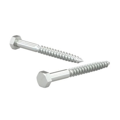 Reliable HLZ Series HLZ387CT Partial Thread Bolt, 3/8-7 Thread, 7 in OAL, A Grade, Steel, Zinc