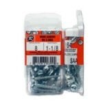 Reliable PWKHLZ8118MR Screw, #8 Thread, 1-1/8 in L, High-Low Thread, Pan Head, Square Drive, Regular Point, Steel Sells in Quantity of 5