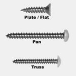 Reliable PKAW81J Screw, #8-15 Thread, Full Thread, Pan Head, Square Drive, Type A Point, Steel, 500/BX