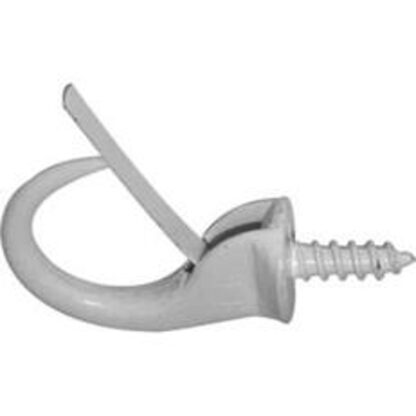 Reliable SCHW78MR Safety Cup Hook, Metal, White Sells in Quantity of 5