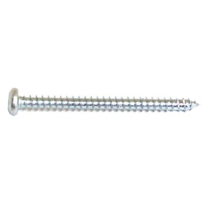 Reliable PKAZ6134MR Screw, #6-18 Thread, 1-3/4 in L, Full Thread, Pan Head, Square Drive, Self-Tapping, Type A Point