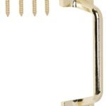 ProSource 20902BBB-PS Sash Lift, 3-7/8 in L Handle, Die-Cast Zinc, Polished Brass