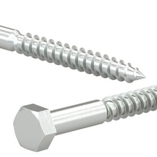 Reliable HLZ14212L Lag Bolt, 1/4-10 Thread, 2-1/2 in OAL, A Grade, Steel, Zinc, 50/BX