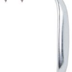 ProSource LR-008-PS Door Pull, 3/4 in W, 4-3/4 in D, 1-3/16 in H, Steel, Zinc Plated