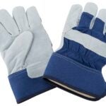 Diamondback JF 6317 Gloves, For All Genders, L, 11.5 in L, Continuous Thumb, Wide Safety Cuff, Polyester Lining, Blue