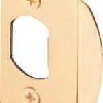 Defender Security E 2307 Door Strike Plate, 2-1/4 in L, 1-7/16 in W, Steel, Brass