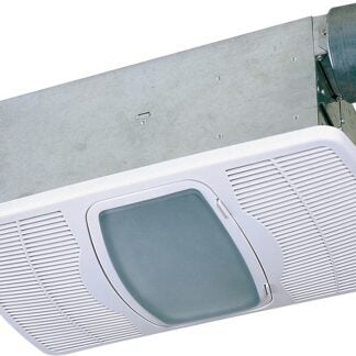 Air King AK55L Exhaust Fan, 0.3 A, 120 V, 70 cfm Air, 5 Sone sones, 4 in Duct, White