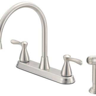 Boston Harbor F8210001NP Kitchen Faucet, 1.8 gpm, 4-Faucet Hole, Metal/Plastic, Stainless Steel, Deck Mounting