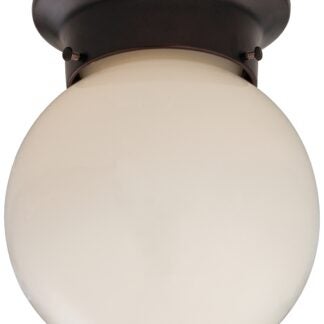 Boston Harbor F301-3375-ORB Single Light Ceiling Fixture, 120 V, 60 W, 1-Lamp, A19 or CFL Lamp, Bronze Fixture