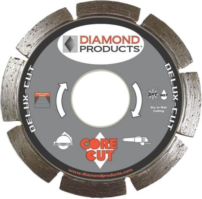 DIAMOND PRODUCTS 21002 Circular Saw Blade, 4-1/2 in Dia, 7/8 in Arbor, Applicable Materials: Concrete