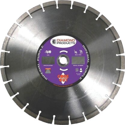 DIAMOND PRODUCTS 78976 Circular Saw Blade, 14 in Dia, Universal Arbor, Diamond Cutting Edge