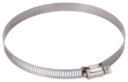 ProSource HCRSS80 Perforated Hose Clamp, Clamping Range: 4-5/8 to 5-1/2 in, 300 Stainless Steel, Stainless Steel Sells in Quantity of 10