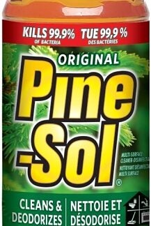 Pine-Sol 40294PAK7 Disinfectant Cleaner, 828 mL, Liquid, Pine, Clear Amber