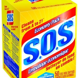 S.O.S 92162 Soap Pad, Steel Wool Abrasive, Gray