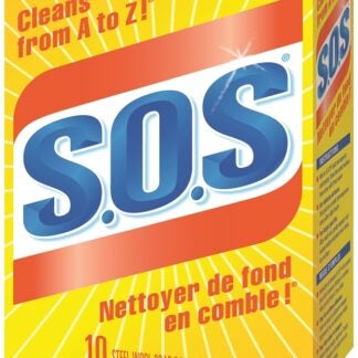 S.O.S 01346 Soap Pad, Steel Wool Abrasive, 10/PK