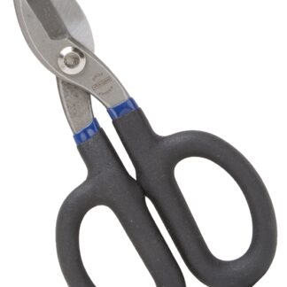 Vulcan TS-01407 Snip, 7 in OAL, 2 in L Cut, Straight Cut, Carbon Steel Blade, Non-Slip Grip Handle, Black/Blue Handle