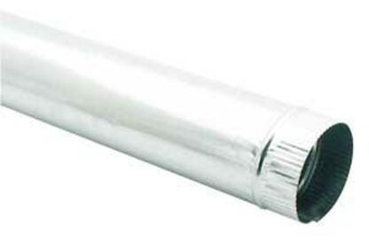 Imperial GV0377 Round Pipe, 6 in Dia, 15 in L, Galvanized Steel Sells in Quantity of 10