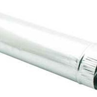 Imperial GV0354 Round Pipe, 4 in Dia, 15 in L, Galvanized Steel Sells in Quantity of 10