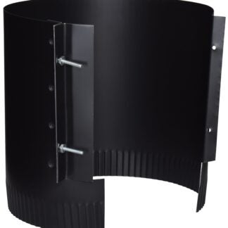 Imperial BM0034 Connector Drawband, 6 in, 24 ga Thick Wall, Steel, Black, Matte