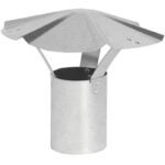 Imperial GV0591 Rain Cap, 8 in Dia, Galvanized Steel