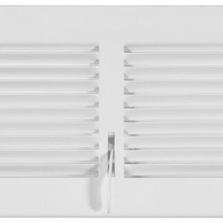 Imperial RG0606 Sidewall Register, 14 in L, 6 in W, 20 deg Air Deflection, Steel, White