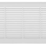 Imperial RG3014 Sidewall Grille, 25-1/4 in L, 7-1/4 in W, Polystyrene, White