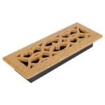 Imperial RG3123 Victorian Design Floor Register, ABS Resin, Light Oak