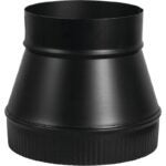 Imperial BM0063 Stove Pipe Increaser, 7 x 8 in, Black, Matte