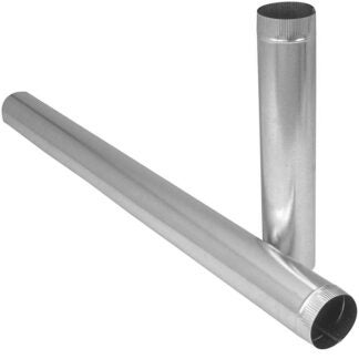 Imperial GV0374-A Duct Pipe, 5 in Dia, 60 in L, 30 Gauge, Steel Sells in Quantity of 10