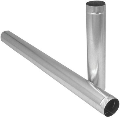 Imperial GV0374-A Duct Pipe, 5 in Dia, 60 in L, 30 Gauge, Steel Sells in Quantity of 10