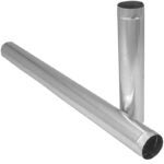 Imperial GV0372-A Round Pipe, 5 in Dia, 30 in L, 30 Gauge, Steel Sells in Quantity of 10