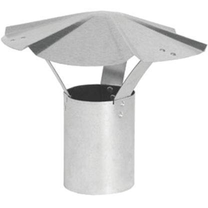 Imperial GV0590 Rain Cap, 7 in Dia, Galvanized Steel