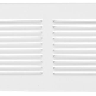 Imperial RG0418 Return Air Sidewall Grille, 14 in L, 6 in W, Steel, White, Painted/Powder-Coated