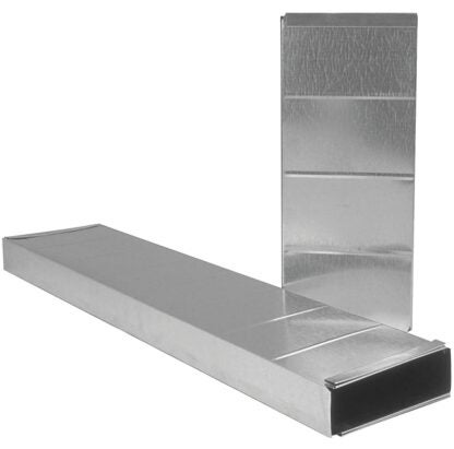 Imperial GV0213 Stack Duct, 24 in L, 10 in W, 3-1/4 in H, 30 Gauge, Galvanized Steel Sells in Quantity of 12