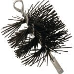 Imperial Polysweep BR0079 Round Chimney Brush, 8 in Dia Brush, Polypropylene Trim