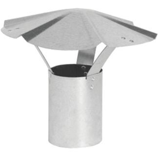 Imperial GV0588 Rain Cap, 5 in Dia, Galvanized Steel