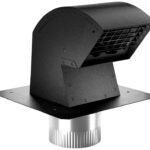 Imperial VT0640 Roof Vent Cap, 4 in, Steel, Black Sells in Quantity of 3